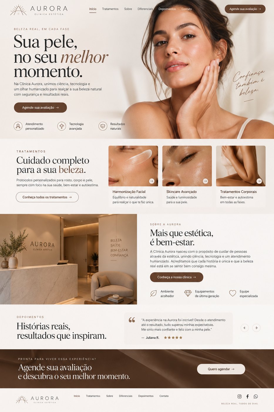 Site de cl&iacute;nica de est&eacute;tica
